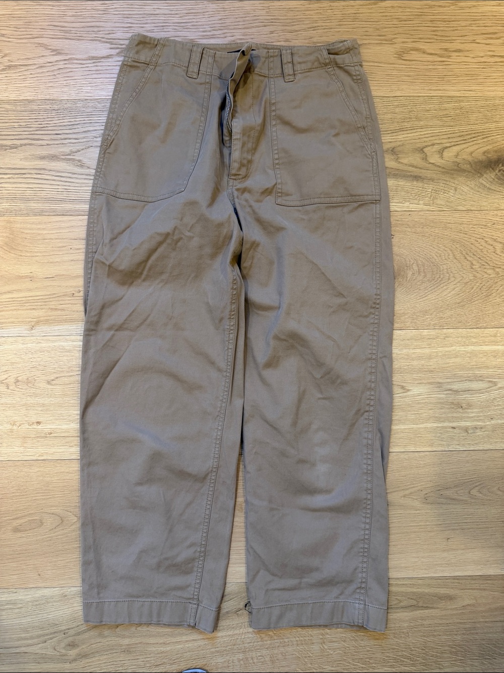 Jenni Kayne women’s Straight-Leg Chinos in Taupe 10
